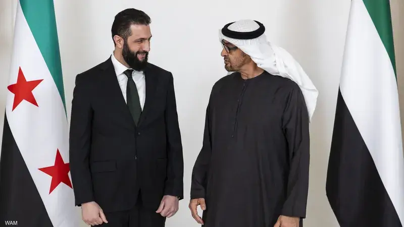 الرئيس الشرع يناقش مع رئيس الإمارات التصعيد الإقليمي