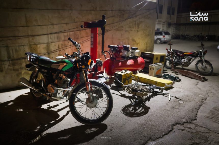 الداخلية تعلن القبض على عصابة سرقة المحال والدراجات النارية في حماة