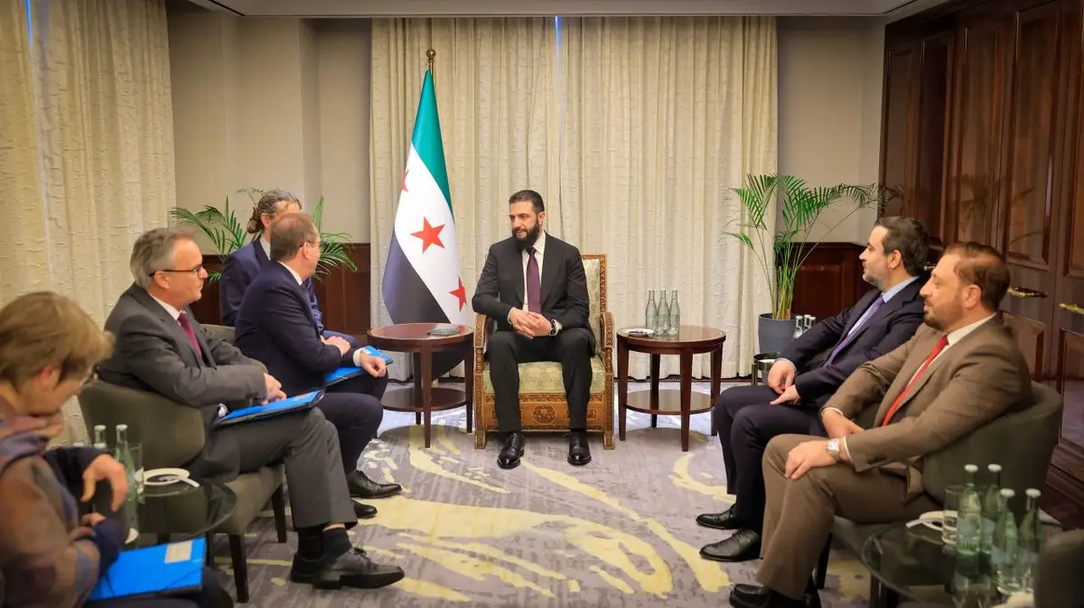 الرئيس الشرع يجري مباحثات مع وزير الداخلية الألماني لتعزيز التعاون الأمني