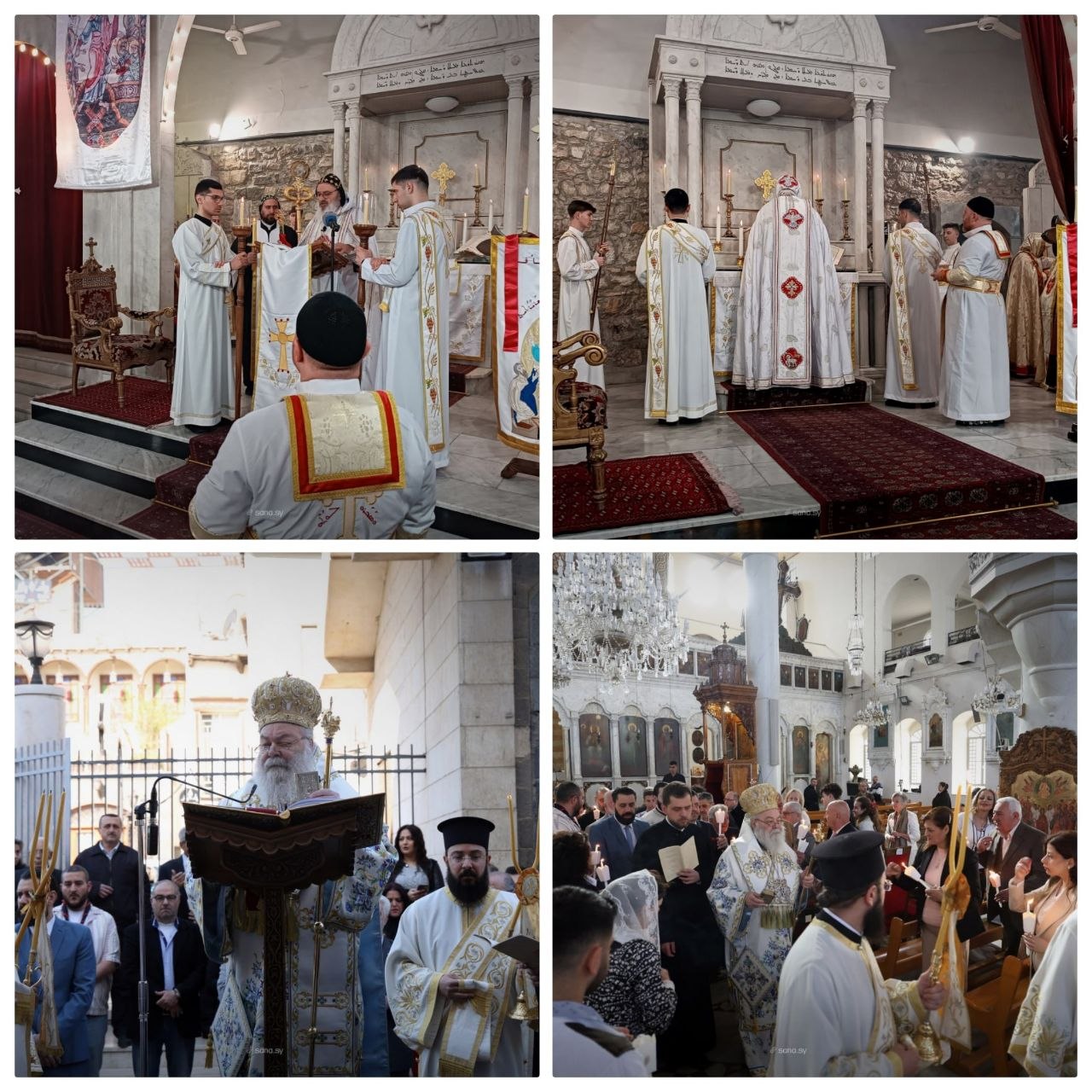 الطوائف المسيحية الشرقية تحتفل بعيد الفصح المجيد بإقامة القداديس في مختلف المحافظات السورية