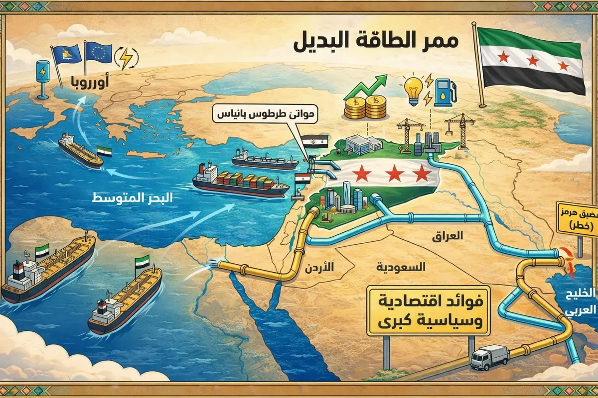 دمشق تبرز كخيار استراتيجي بديل لمضيق هرمز في خارطة الطاقة العالمية